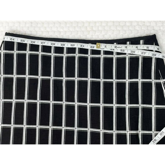 Ann Taylor Outlet NWT Pencil Skirt Size 4 Black White stripe above knee EUC - Picture 2 of 5